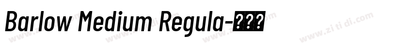 Barlow Medium Regula字体转换